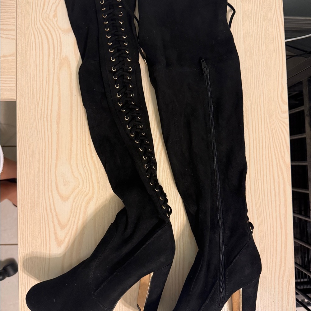 Betseyville Black Over-the-Knee Boots
